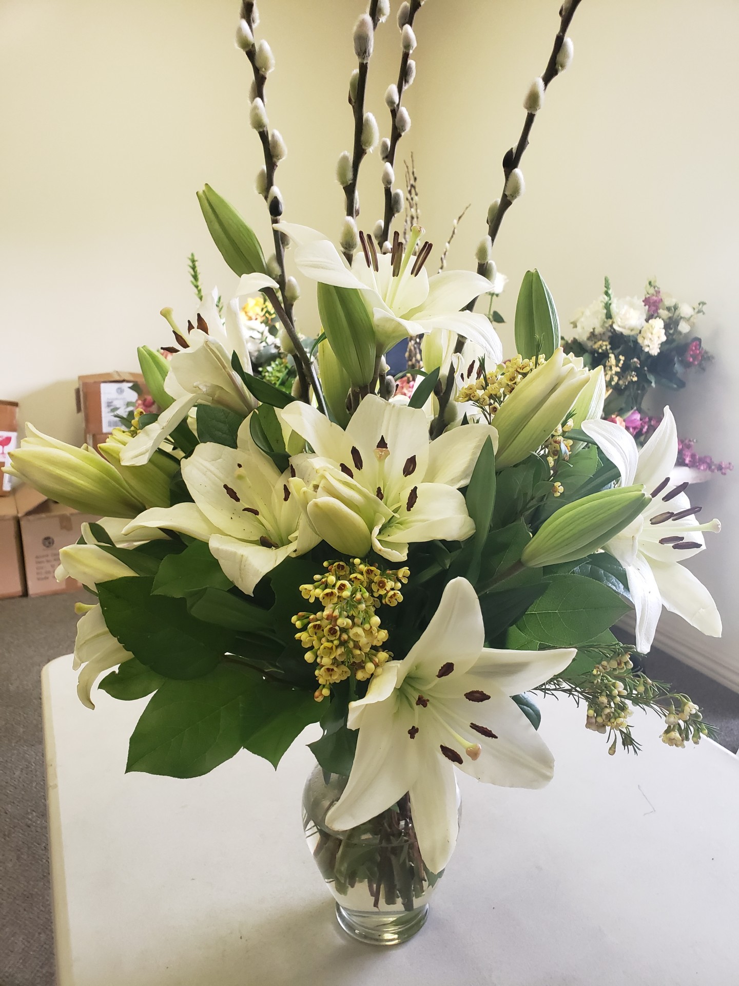 Online Flower Design Class 2. BRANCHING OUT (A Vased Arrangement)